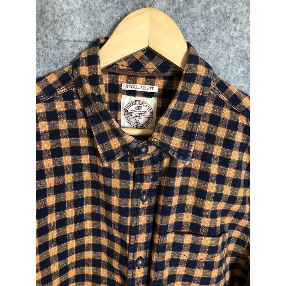 Fat Face‎ Shirt Mens Large Check Career Casual Hiking Camping Fishing